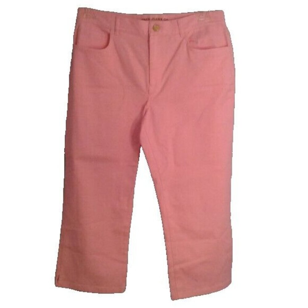 Lauren Jeans Co. Ralph Lauren Size 8 Capri Pants Denim Pink Cropped